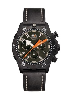 COMMANDER SPORT - 20 atm - chronograph - leather bracelet